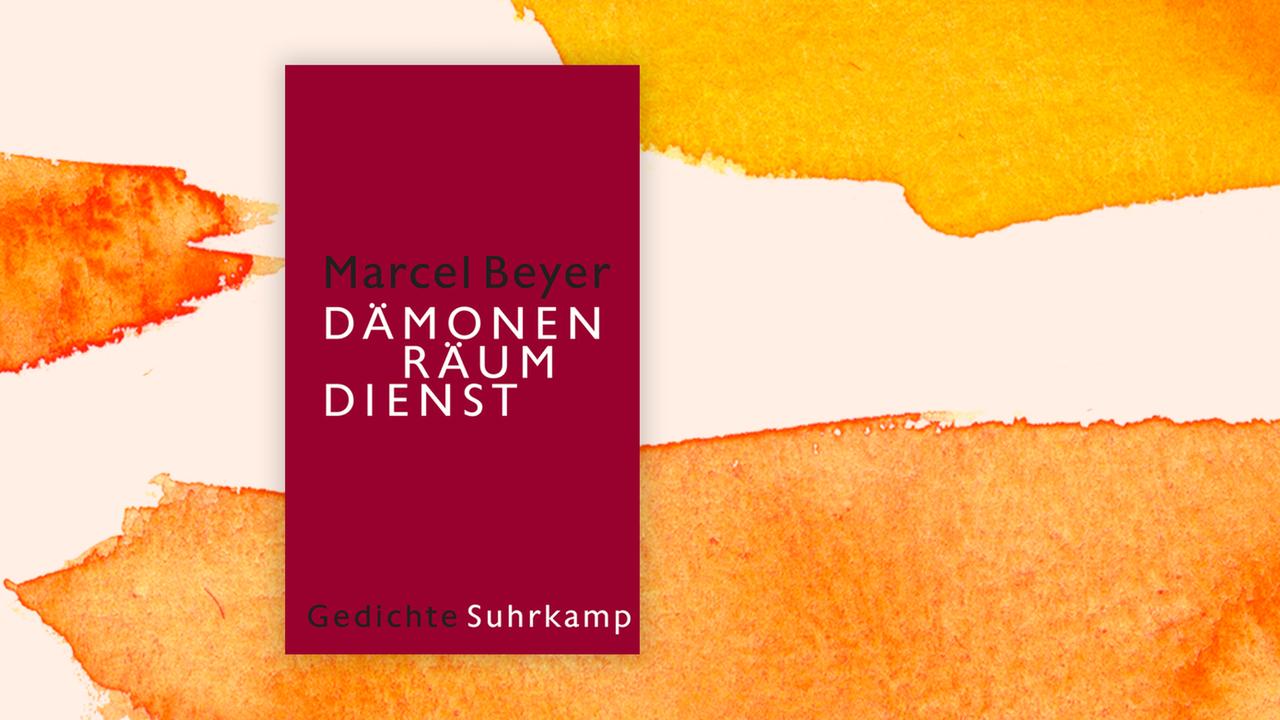 Das Cover von Marcel Beyers „Dämonenräumdienst“ vor Deutschlandfunk Kultur Hintergrund. Das Cover von Marcel Beyers „Dämonenräumdienst“ vor Deutschlandfunk Kultur Hintergrund.
