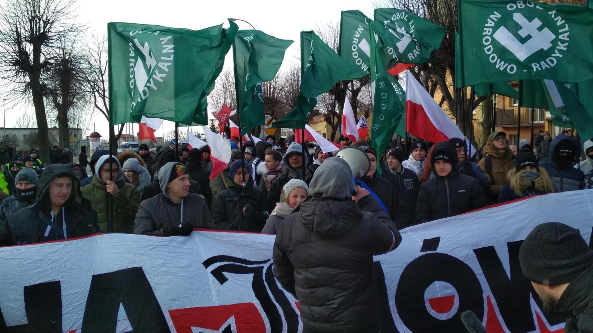 Marsch der Nationalisten in Hajnowka Marsch der Nationalisten in Hajnowka