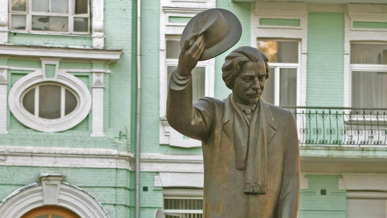 Das Scholem-Alejchem-Denkmal in Kiew erinnert an den in der Ukraine geborenen jiddischen Schriftsteller.