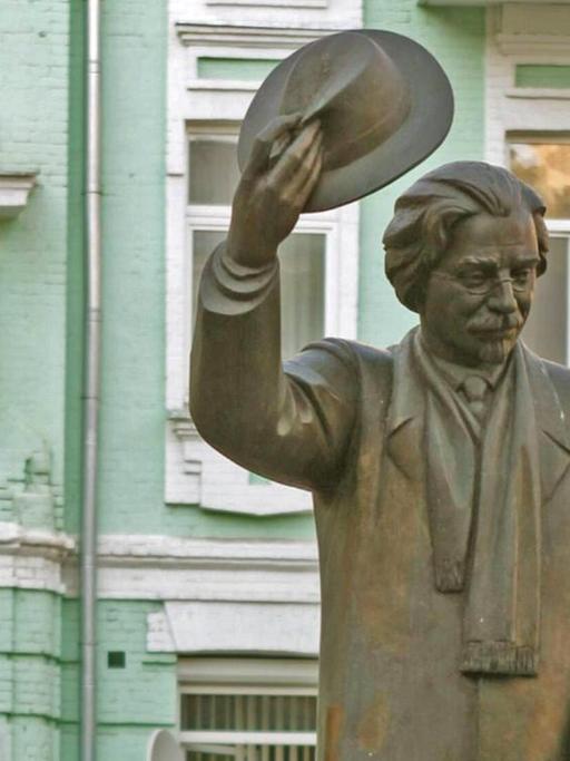 Das Scholem-Alejchem-Denkmal in Kiew erinnert an den in der Ukraine geborenen jiddischen Schriftsteller.