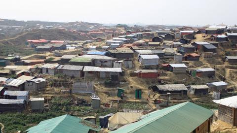 Mehr als 700.000 Rohingya-Fluechtlinge leben im Lager von Cox's Bazar in Bangladesch