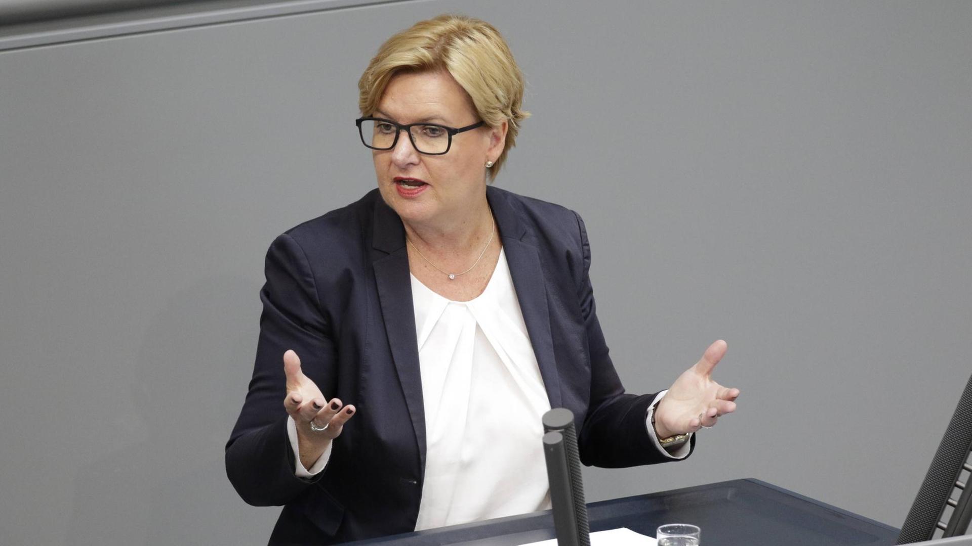 Die stellvertretende Fraktionsvorsitzende der SPD im Bundestag, Eva Högl. Die stellvertretende Fraktionsvorsitzende der SPD im Bundestag, Eva Högl.