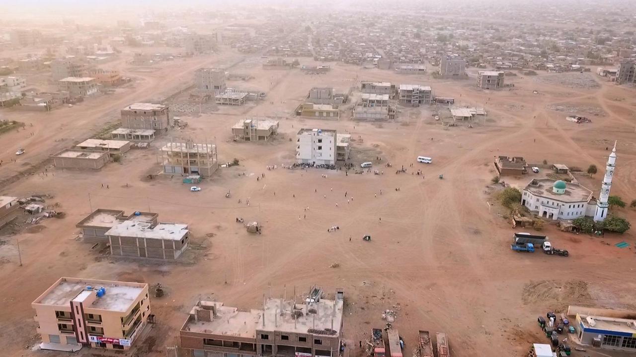 Fußballfeld in Khartoum, Sudan Fußballfeld in Khartoum, Sudan