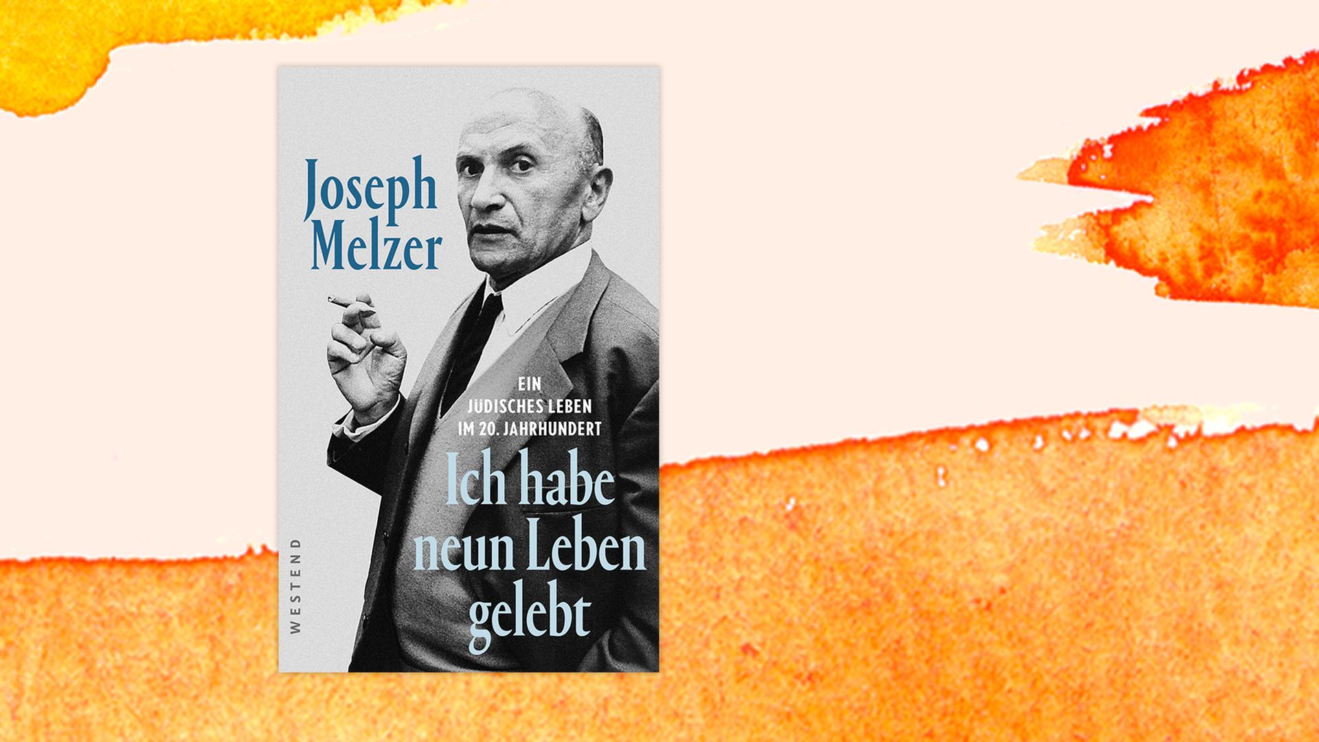 Das Buchcover "Ich habe neun Leben gelebt" von Joseph Melzer ist vor einem grafischen Hintergrund zu sehen. Das Buchcover "Ich habe neun Leben gelebt" von Joseph Melzer ist vor einem grafischen Hintergrund zu sehen.