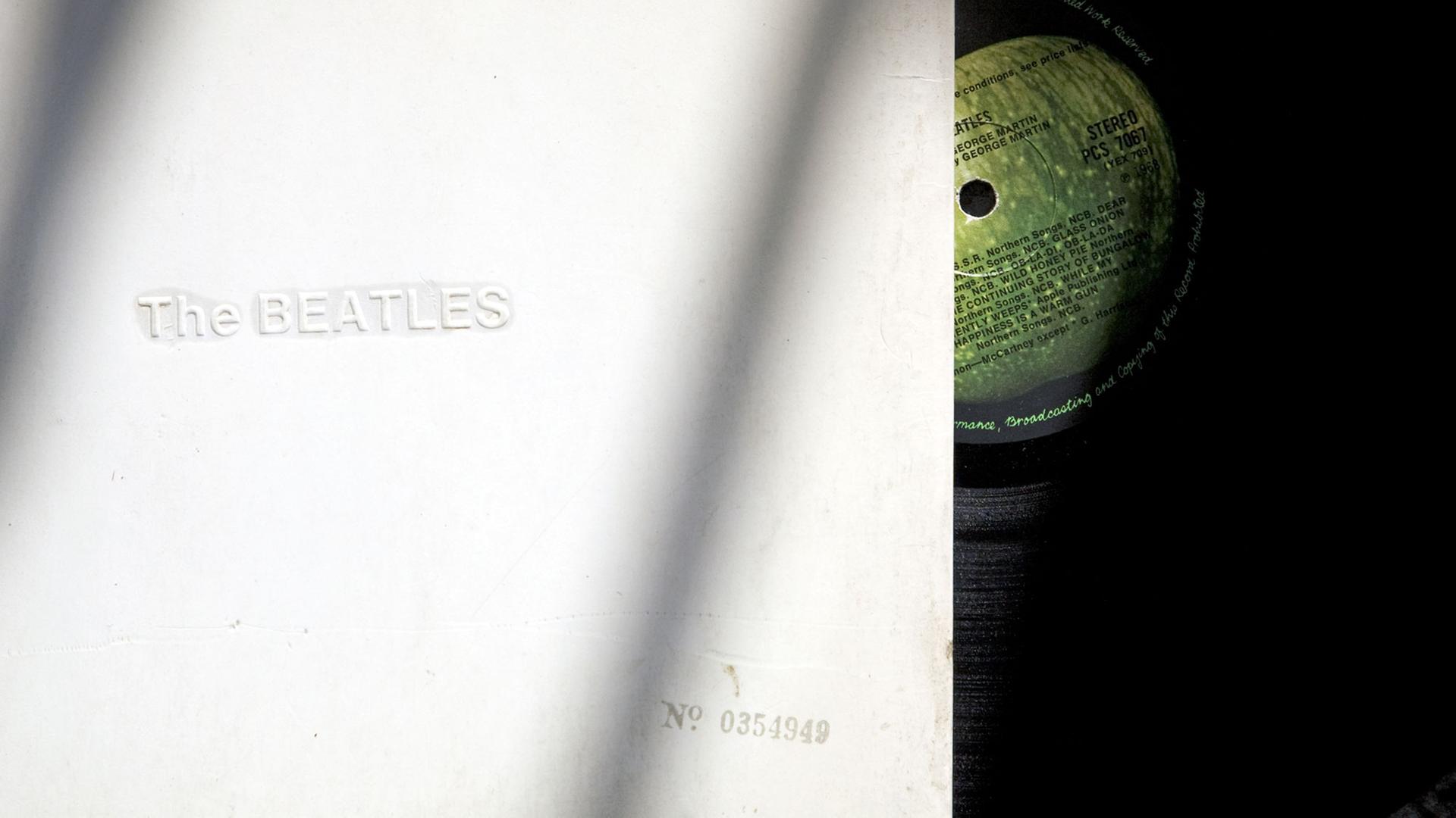 Die Originalpressung des White Album - mit Seriennummer auf dem Cover Die Originalpressung des White Album - mit Seriennummer auf dem Cover