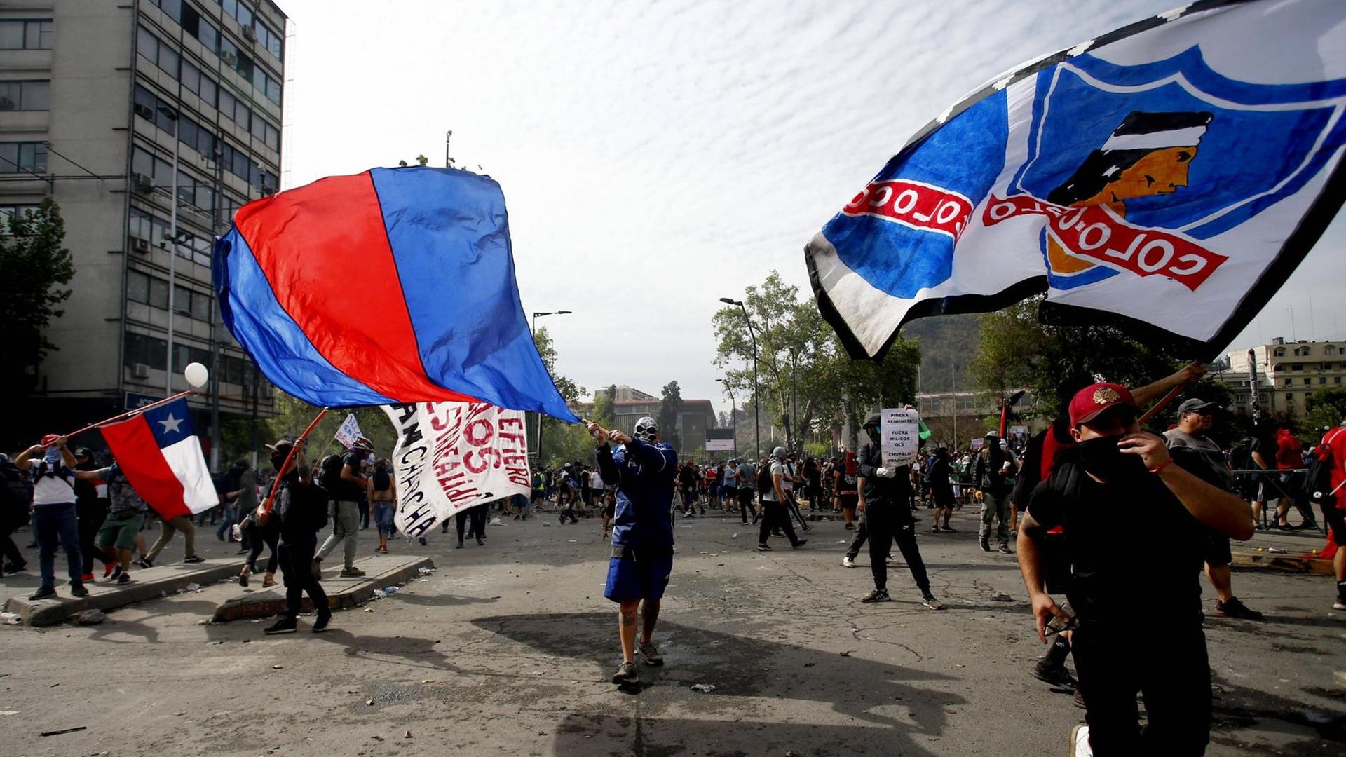 Santiago de Chile im Oktober 2019. Santiago de Chile im Oktober 2019.
