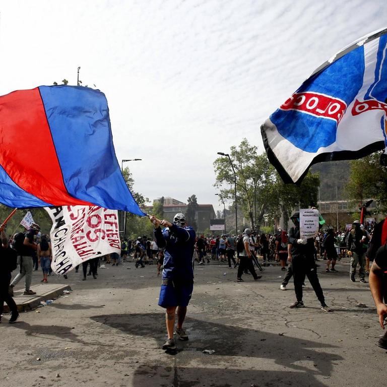 Santiago de Chile im Oktober 2019. Santiago de Chile im Oktober 2019.