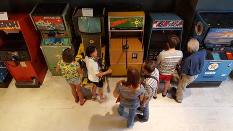 Einblick in das Moskauer Spieleautomatenmuseum.