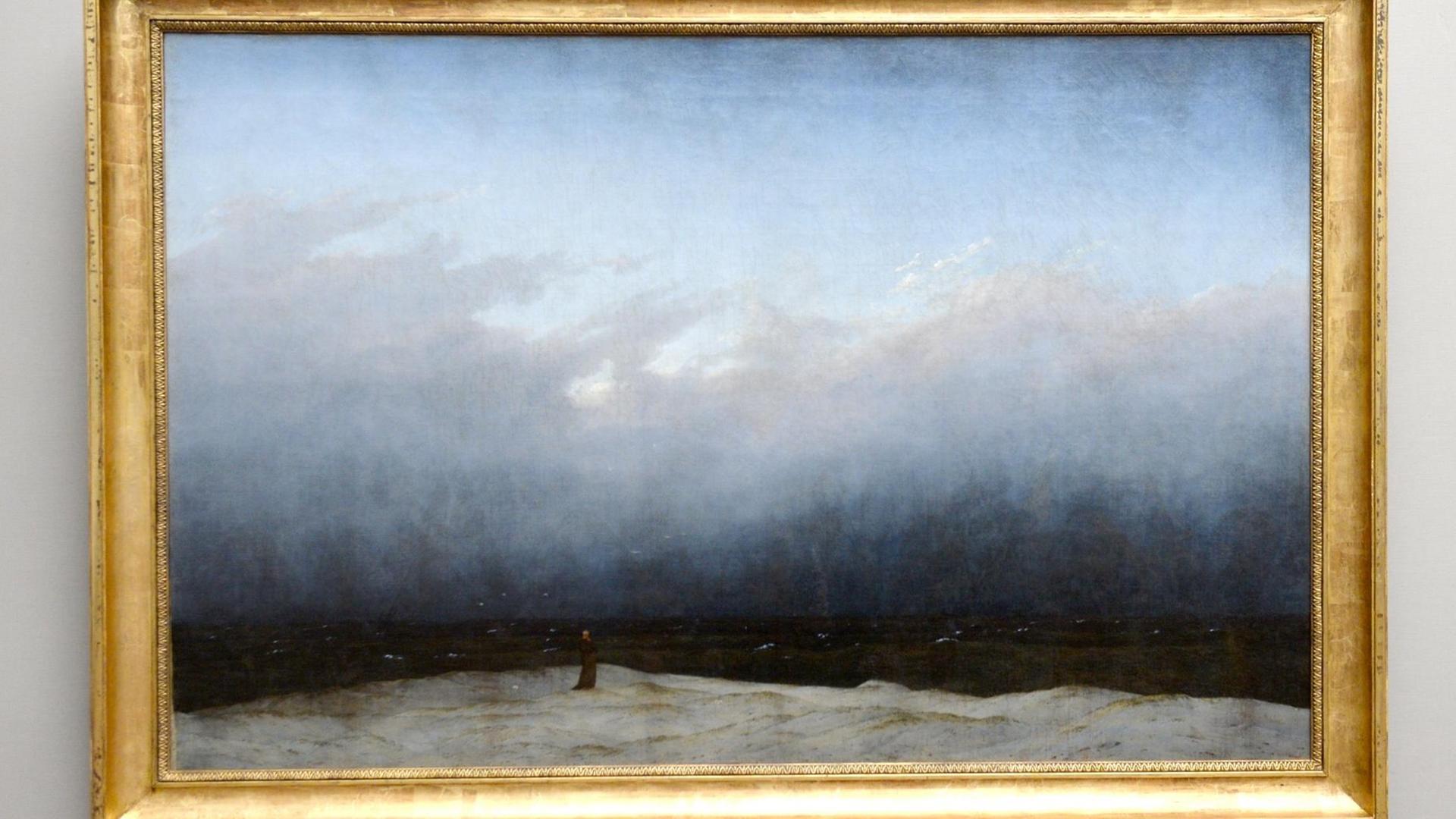 Das restaurierte Werk "Mönch am Meer" des Malers Caspar David Friedrichs wird am 21.01.2016 in der Alten Nationalgalerie in Berlin präsentiert. Das restaurierte Werk "Mönch am Meer" des Malers Caspar David Friedrichs wird am 21.01.2016 in der Alten Nationalgalerie in Berlin präsentiert.