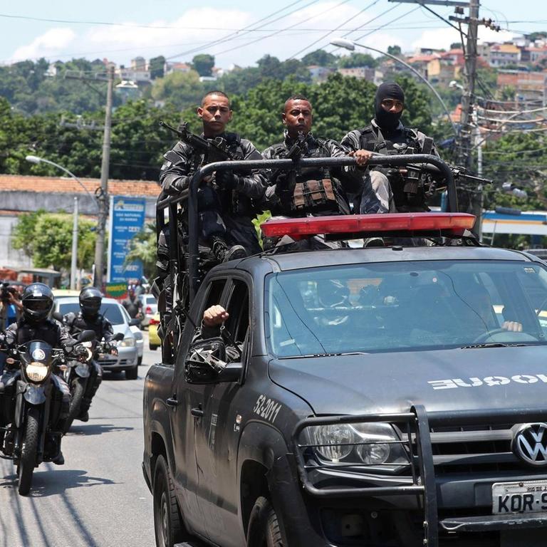 Polizeieinsatz in Armenviertel von Rio (8. Februar 2019.)