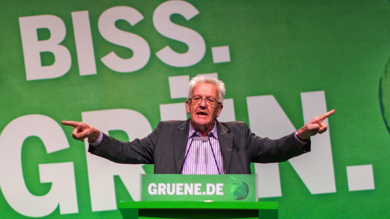 Der Ministerpräsident von Baden-Württemberg, der Grünen-Politiker Winfried Kretschmann. Der Ministerpräsident von Baden-Württemberg, der Grünen-Politiker Winfried Kretschmann.