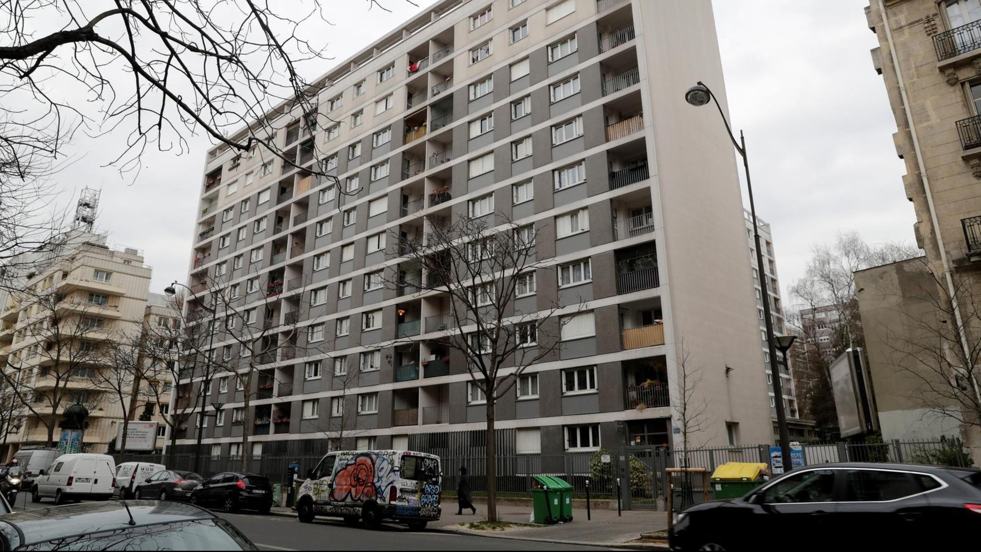 Das Foto zeigt den Wohnblock im 11. Arrondissement von Paris, wo die 85-jährige jüdische Rentnerin wohnte.
