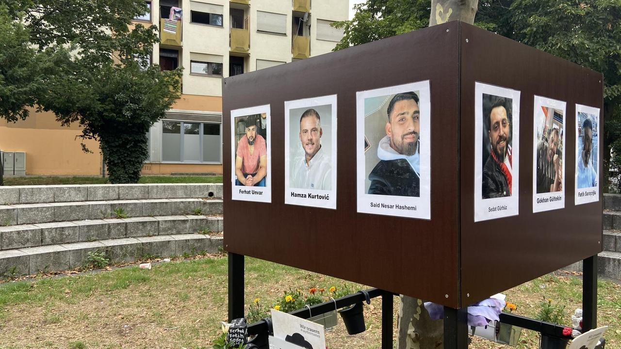 Gedenken an die in Hanau Ermordeten in Hanau-Kesselstadt Gedenken an die in Hanau Ermordeten in Hanau-Kesselstadt