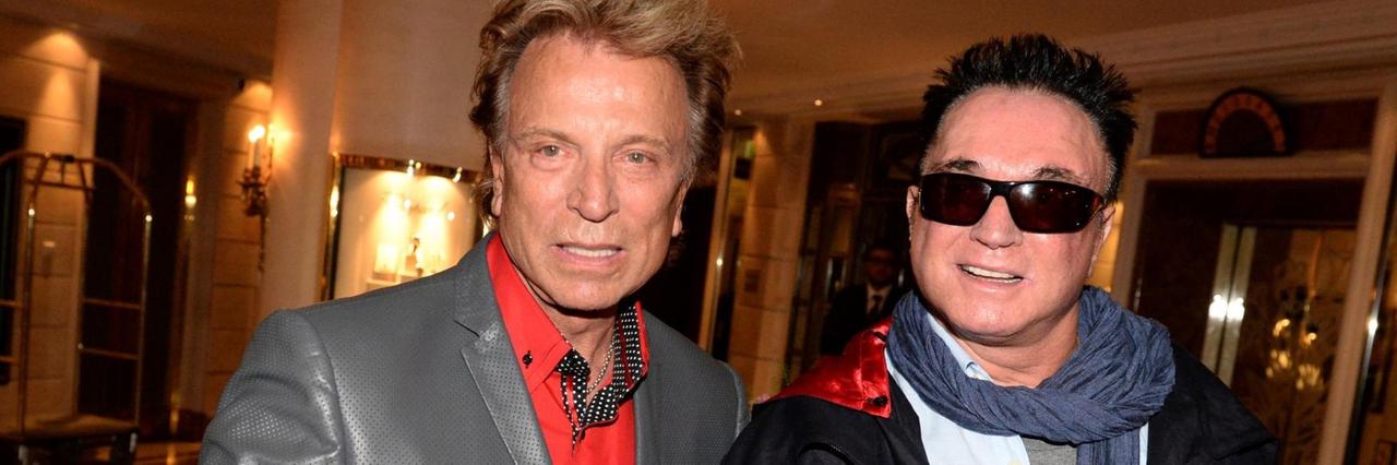 Siegfried und Roy (r.) bei einem Besuch in München 2013 Siegfried und Roy (r.) bei einem Besuch in München 2013