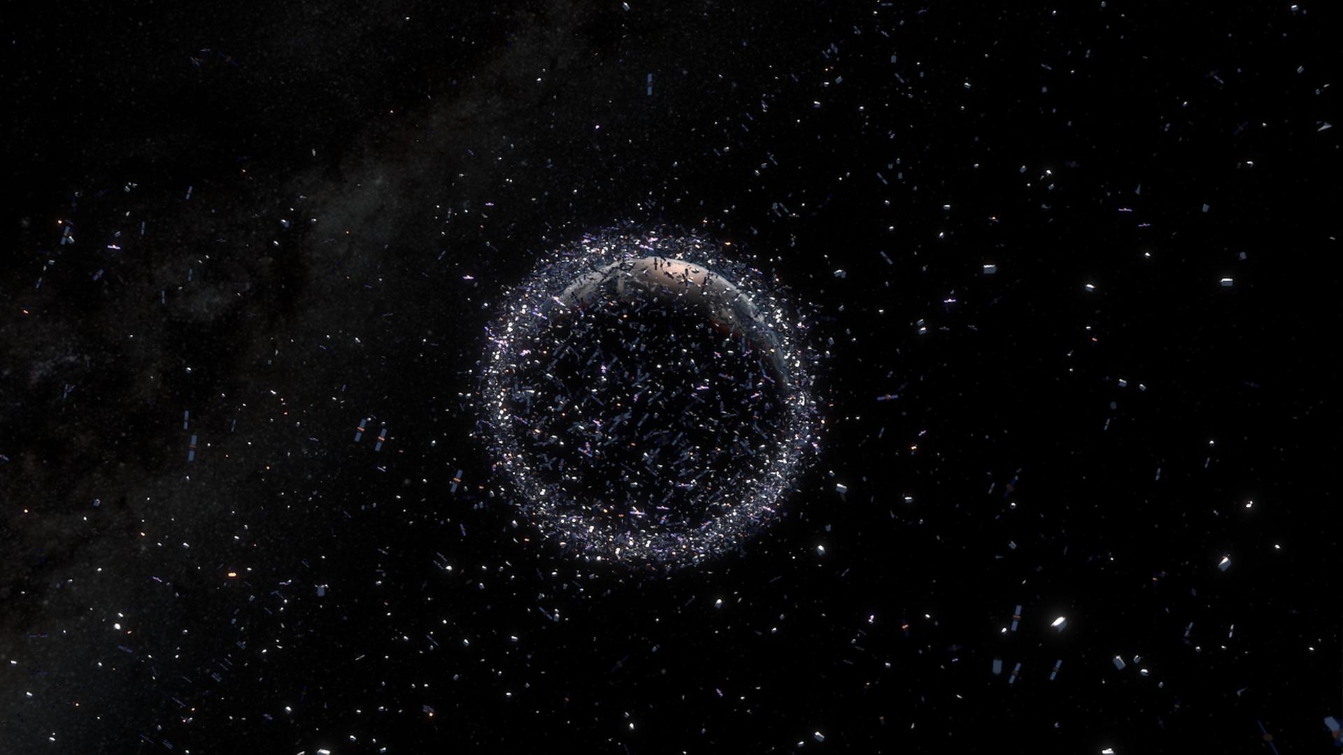 Weltraumschrott kreist um die Erde Weltraumschrott kreist um die Erde