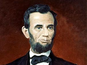 Porträt von Abraham Lincoln, 16. Präsident der Vereinigten Staaten von Amerika. Gemalt wurde das Bild von US-Präsident Dwight D. Eisenhower. Porträt von Abraham Lincoln, 16. Präsident der Vereinigten Staaten von Amerika. Gemalt wurde das Bild von US-Präsident Dwight D. Eisenhower.
