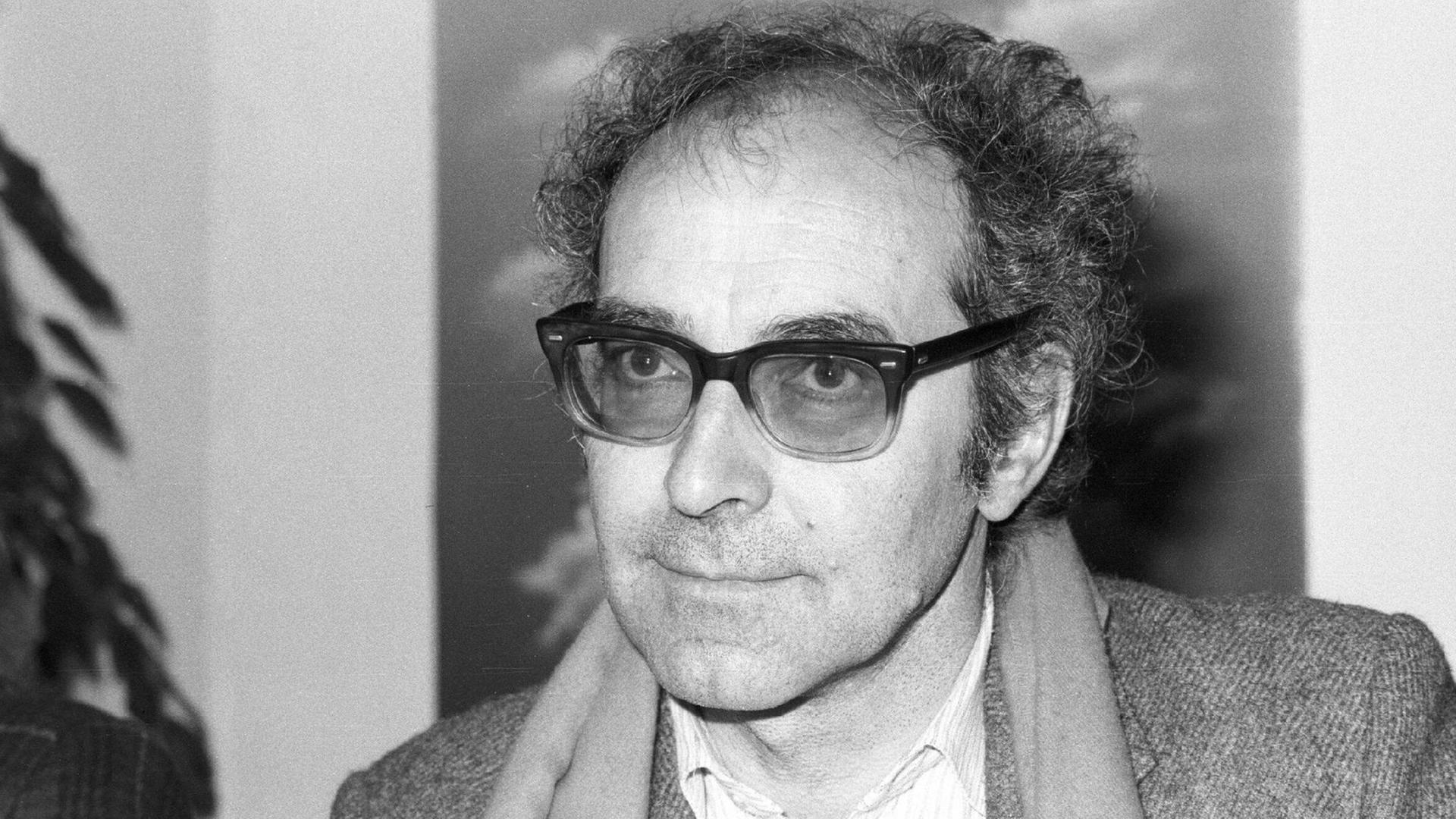 Jean-Luc Godard im Februar 1985 bei den Filmfestspielen in Berlin. Jean-Luc Godard im Februar 1985 bei den Filmfestspielen in Berlin.