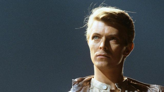 David Bowie zum Auftakt seiner Deutschland Tournee am 14.05.1978 in der Festhalle in Frankfurt am Main.