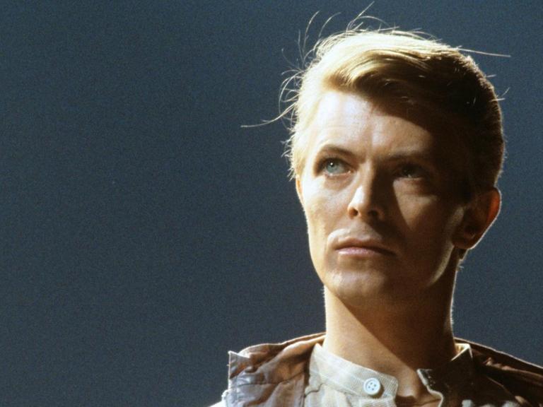 David Bowie zum Auftakt seiner Deutschland Tournee am 14.05.1978 in der Festhalle in Frankfurt am Main.