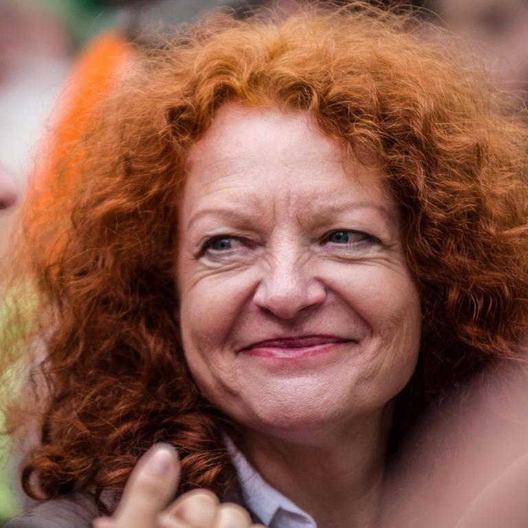 August 25, 2018 - Munich, Bavaria, Germany - MARGARETE BAUSE of the Bavarian Greens. Under the motto of â€œSea Rescue is NOT Negotiableâ€, over 1000 took to the streets of Munich to demand a stop to the criminalizations of sea rescues of stranded migrants and refugees in the Mediterranean Sea. Recent shifts in politics, particularly those brought about by Bavariaâ€™s Horst Seehofer, Italyâ€™s Salvini, Hungaryâ€™s Viktor Orban, and Austriaâ€™s Sebastian Kurz have resulted in rescue ships being denied port access and fuel, and resulted in the confiscation of the Mission Lifeline vessel, for which Claus Peter Reisch is on trial in Malta. Far-rightists claim the rescues amount to human trafficking, while analysts have produced studies that the rescues do not increase the amount of attempts to cross the sea. Since the beginning of 2018, at least 1,500 known deaths have taken place in the Mediterranean and resulted in massive criticisms of the European Union universal human rights policies. The UNHCR states at least 851 deaths in June and July alone- corresponding with Horst Seehoferâ€™s â€œMasterplan Migrationâ€. Also in attendance was Claus Peter Reisch, who is facing criminal charges in Malta for Mission Lifeline rescues |