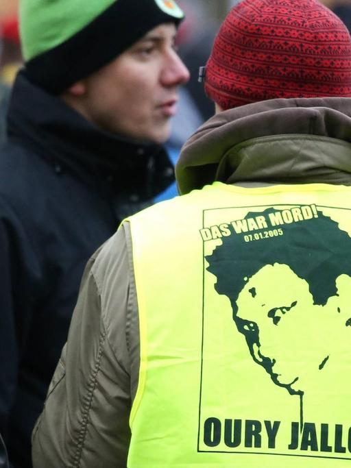 Jährliche Demonstration in Gedenken an den Tod von Oury Jalloh in Dessau