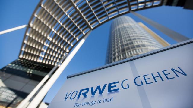 Der sogenannte RWE Tower, Zentrale des Energiekonzerns RWE, in Essen.