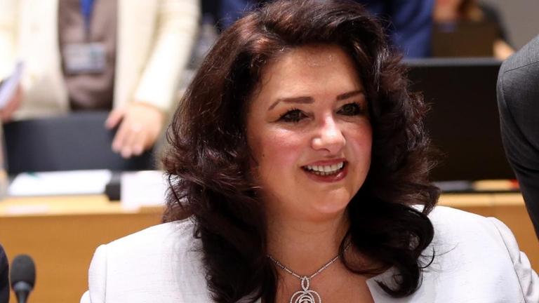 Die bisherige maltesische Ministerin für Europa-Angelegenheiten während eines Treffens in Brüssel