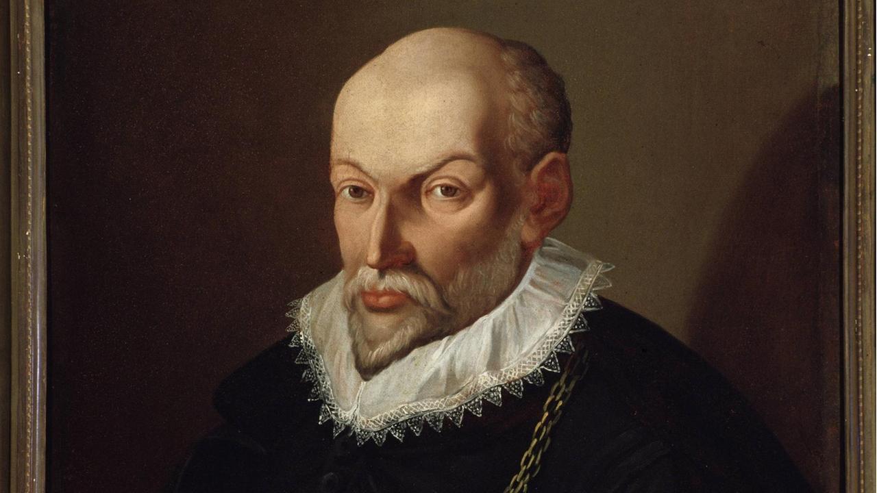 Anonymes Porträt des Komponisten Roland de Lassus (Orlando di Lasso) (1532-1594). Anonymes Porträt des Komponisten Roland de Lassus (Orlando di Lasso) (1532-1594).