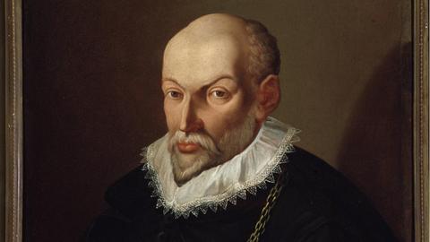 Anonymes Porträt des Komponisten Roland de Lassus (Orlando di Lasso) (1532-1594).