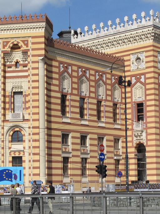 Das alte Rathaus in Sarajevo