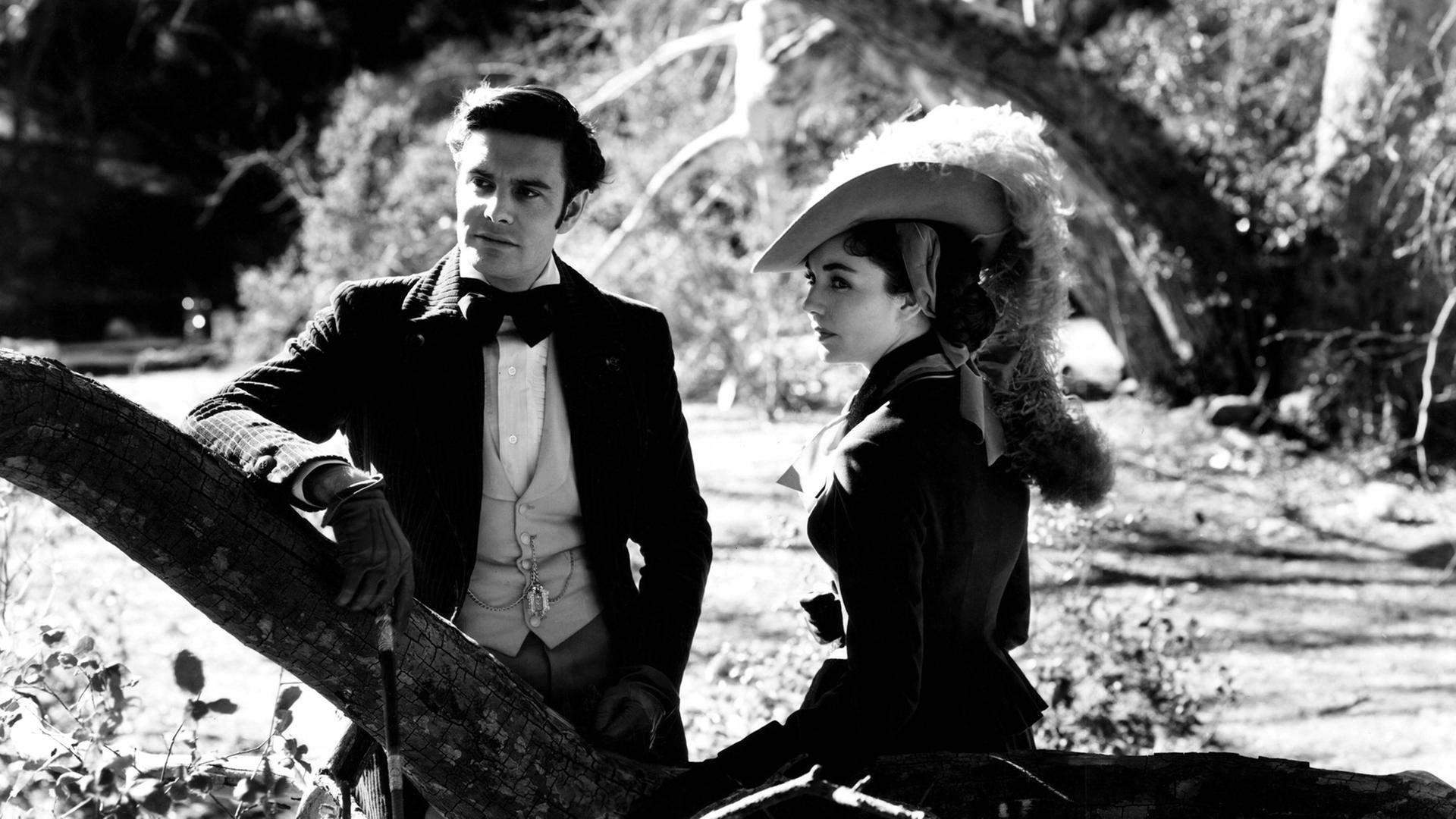 Madame Bovary - Szene aus dem Film mit Louis Jourdan und Jennifer Jones, 1949.