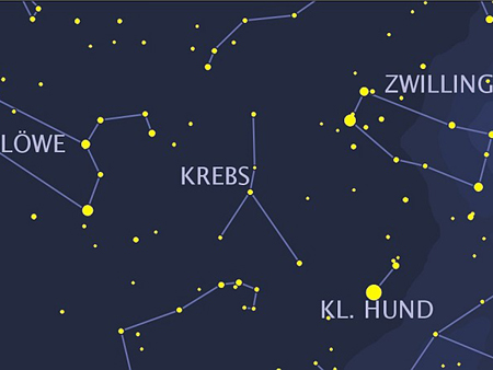 Das Sternbild Krebs Das Sternbild Krebs