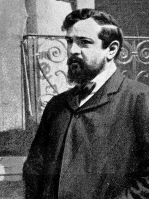 Zeitgenössische Aufnahme des Komponisten Claude Debussy (1862-1918)
