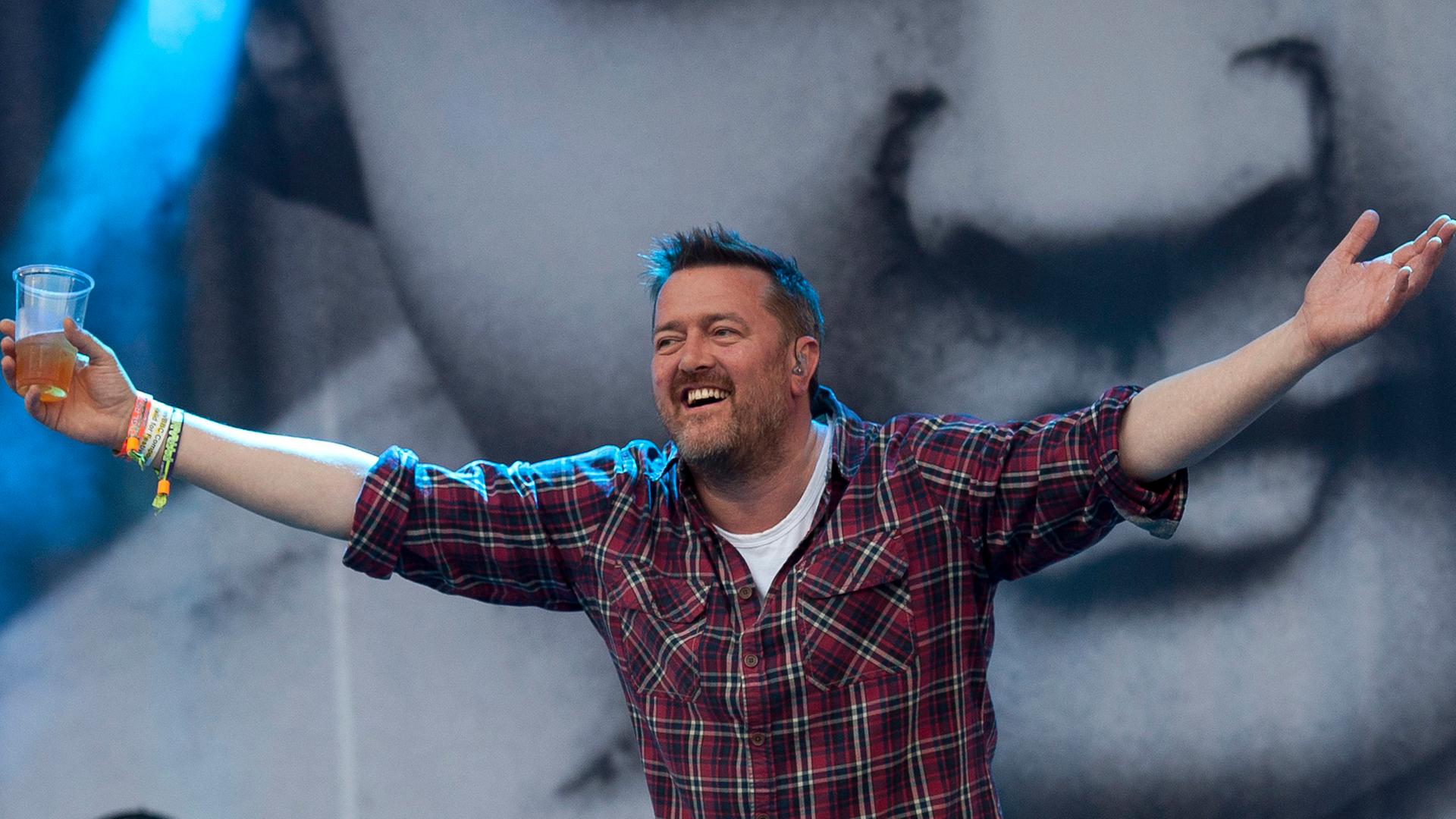 Die Band Elbow beim Glastonbury Festival of Contemporary Performing Arts am 27.6.2014 Die Band Elbow beim Glastonbury Festival of Contemporary Performing Arts am 27.6.2014
