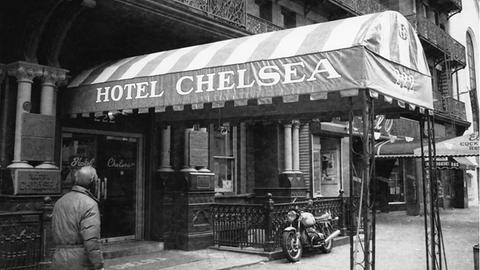 Das Chelsea Hotel auf der 23rd Street in New York City, 1978.