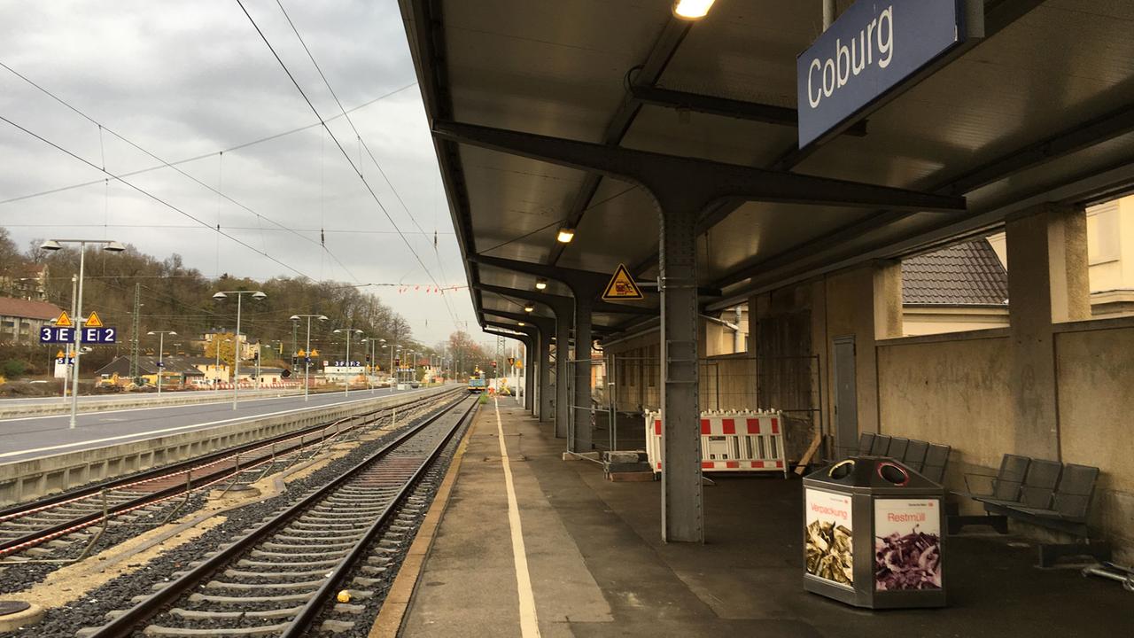 Bahnhof in Coburg 