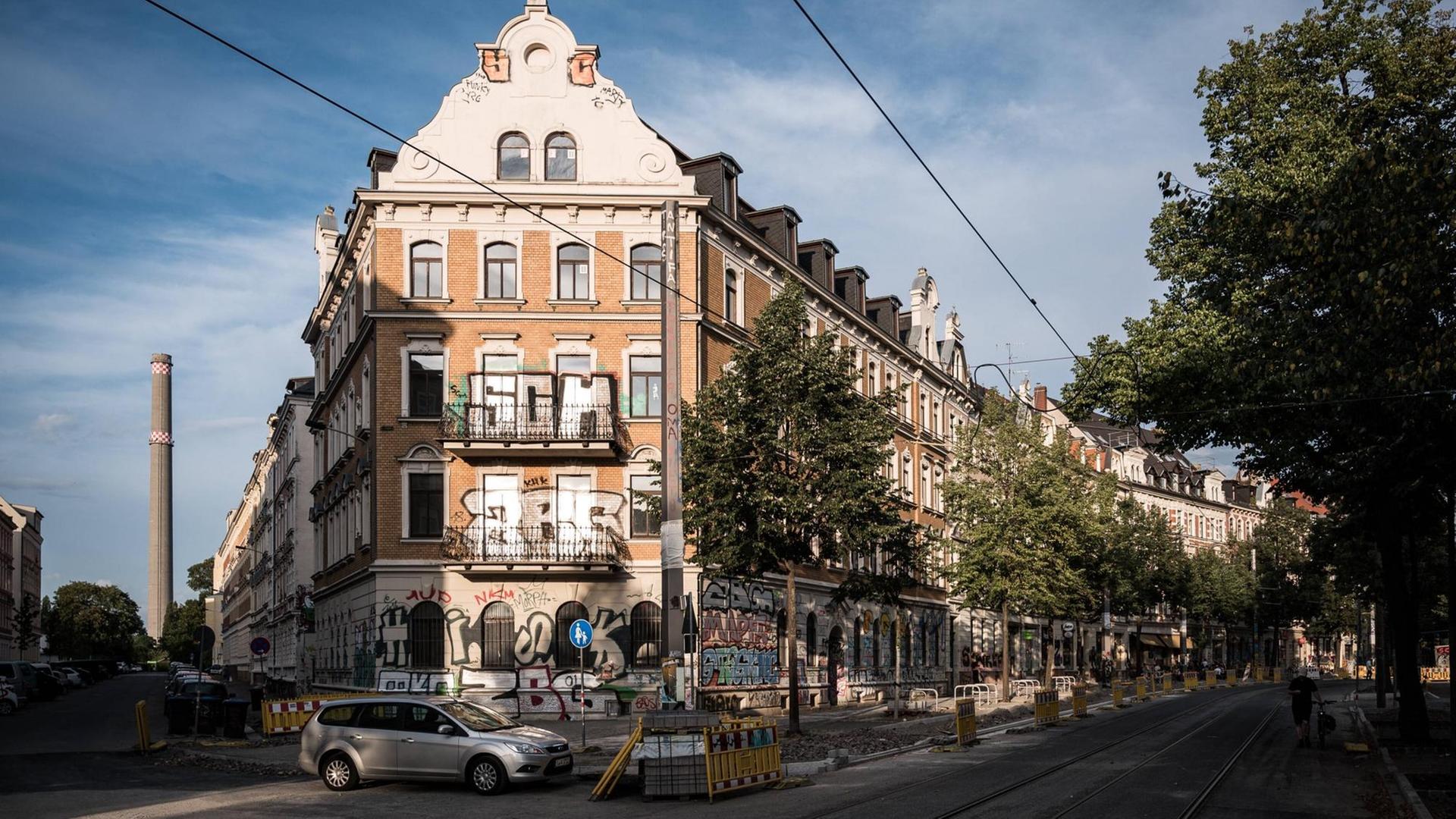 Altbauten im Leipziger Szeneviertel Connewitz