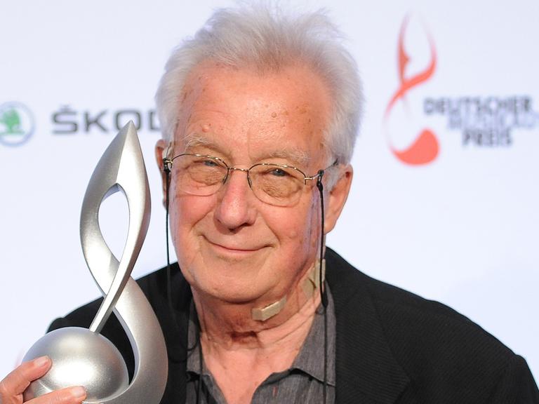 Der Komponist Dieter Schnebel bei der Verleihung des Deutschen Musikautorenpreises 2012 in Berlin