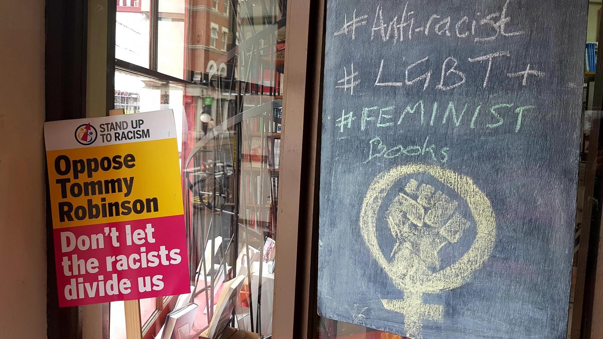 In der sozialistischen Buchhandlung "Bookmarks" in London gibt es natürlich auch antirassistische, feministische und LGBTI-Literatur. In der sozialistischen Buchhandlung "Bookmarks" in London gibt es natürlich auch antirassistische, feministische und LGBTI-Literatur.