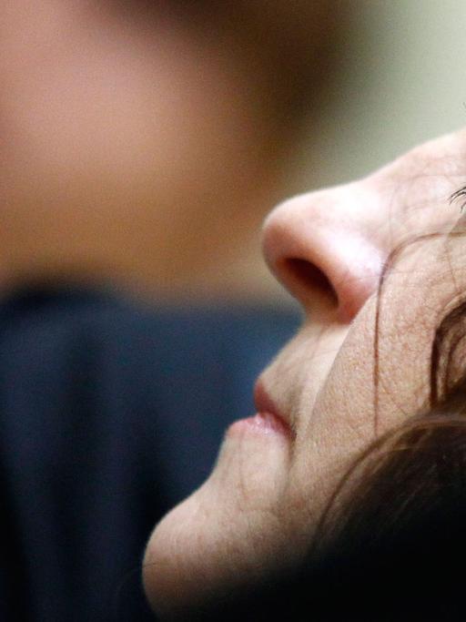 Die Angeklagte Beate Zschäpe im NSU-Prozess
