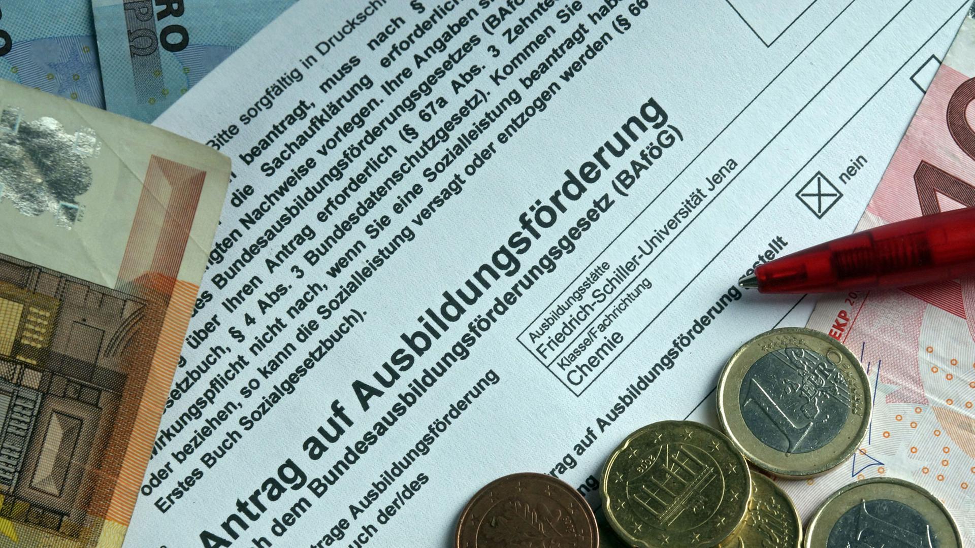Ein Antrag auf Ausbildungsförderung nach dem Bundesausbildungsförderungsgesetz (BAföG) Ein Antrag auf Ausbildungsförderung nach dem Bundesausbildungsförderungsgesetz (BAföG)