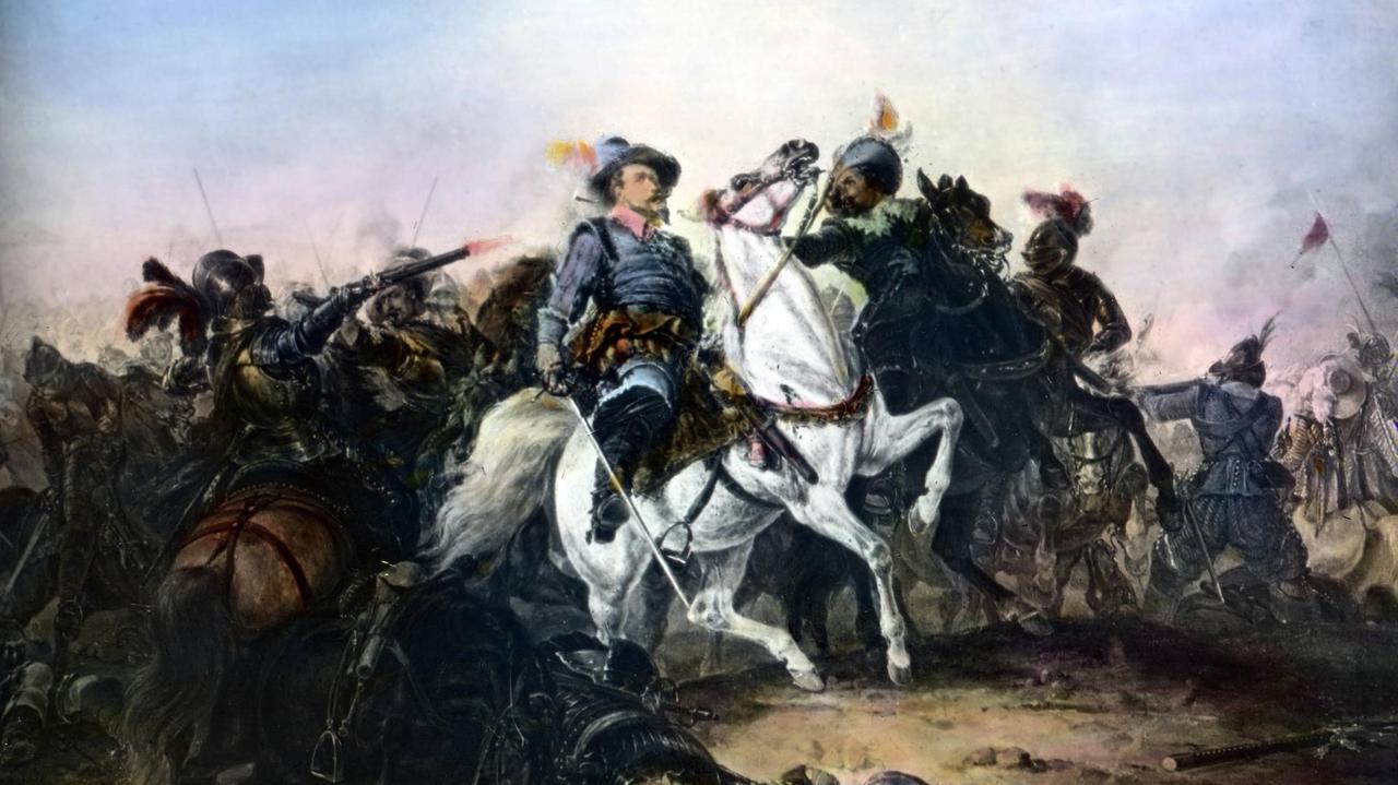 Der Tod des schwedischen Königs Gustav Adolf in der Schlacht bei Lützen (1632)