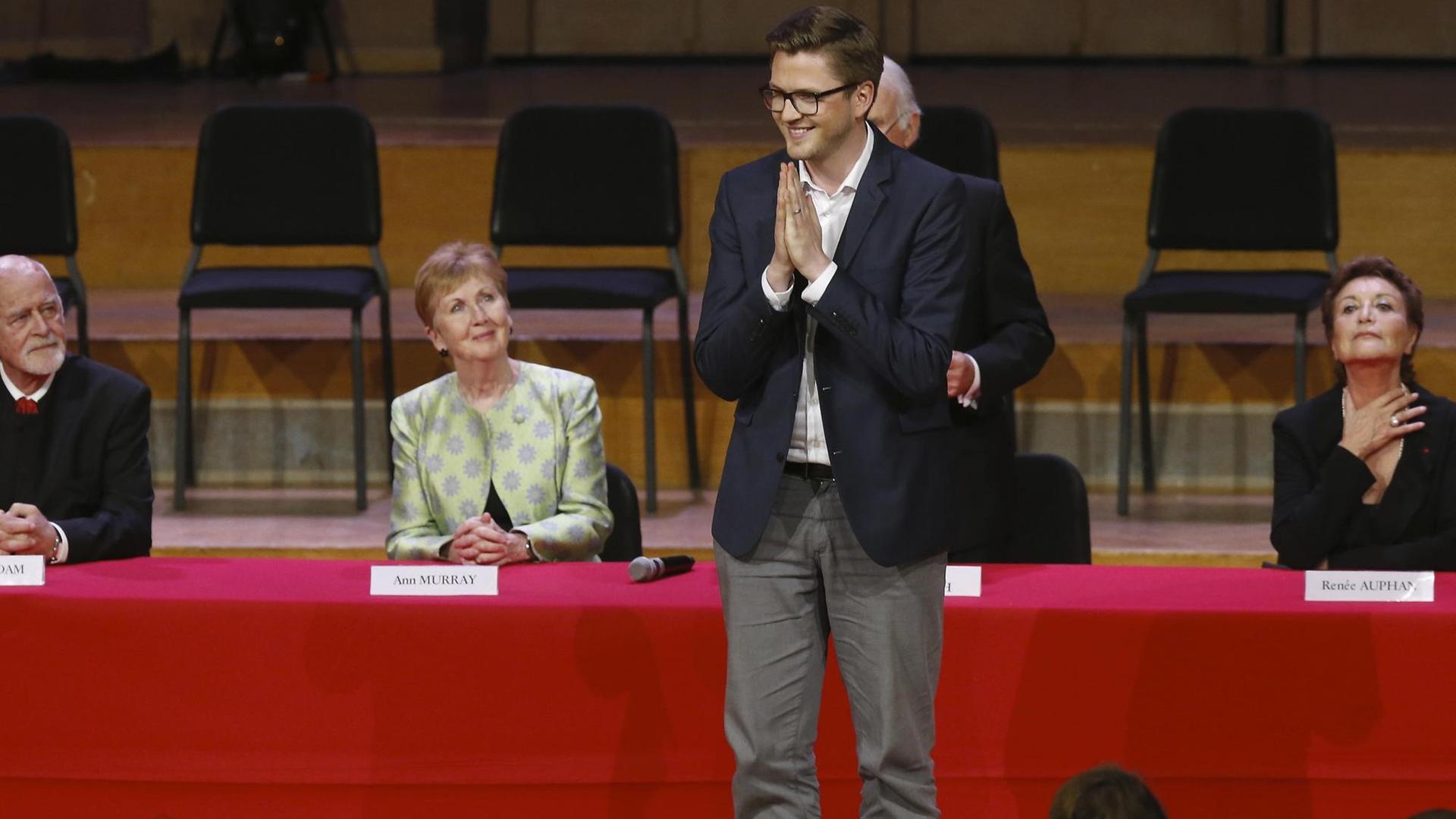 Der deutsche Bariaton Samuel Hasselhorn gewann den Königin-Elisabeth-Wettbewerb 2018 in Brüssel Der deutsche Bariaton Samuel Hasselhorn gewann den Königin-Elisabeth-Wettbewerb 2018 in Brüssel