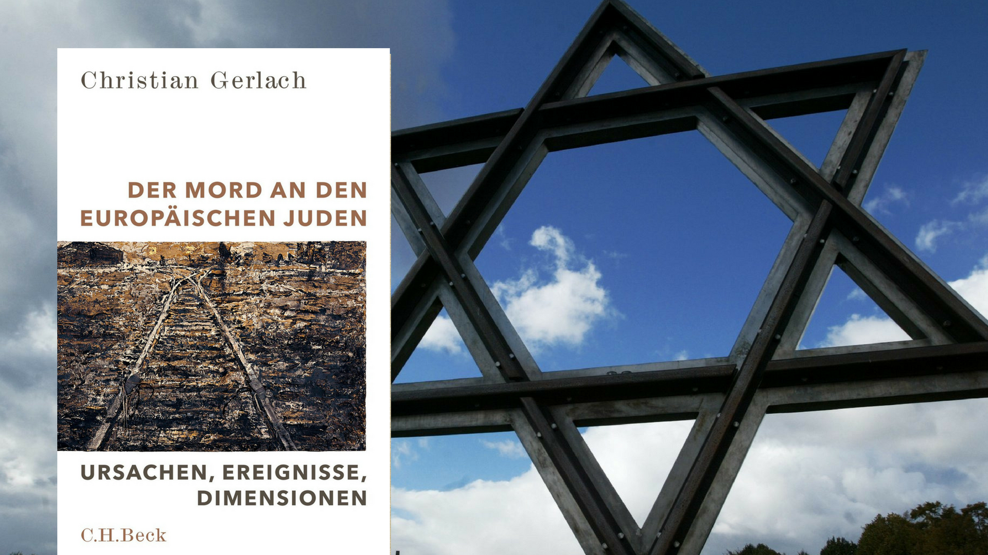 Buchcover "Der Mord an den europäischen Juden" von Christian Gerlach und der Nationalfriedhof der Gedenkstätte "Theresienstadt" im tschechischen Ort Terezin. Buchcover "Der Mord an den europäischen Juden" von Christian Gerlach und der Nationalfriedhof der Gedenkstätte "Theresienstadt" im tschechischen Ort Terezin.