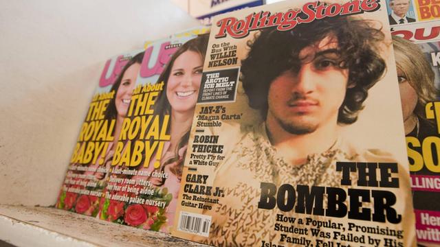 Die "Rolling Stone"-Ausgabe vom 1. August 2013, auf dem Titelblatt ist der Boston-Marathon-Bomber zu sehen