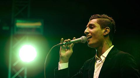Der palästinensische Sänger Mohammed Assaf, Gewinner des "Arab Idol"-Contests