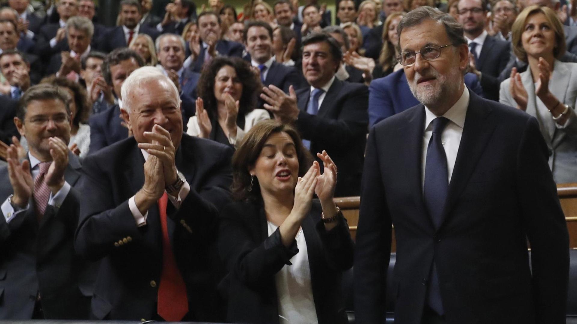 Ministerpräsident Rajoy gewinnt die Vertrauensabstimmung im Parlament