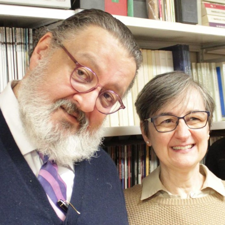 Jorge Hernández und Milagros Revenga (M.) im mexikanischen Kulturinstitut in Madrid