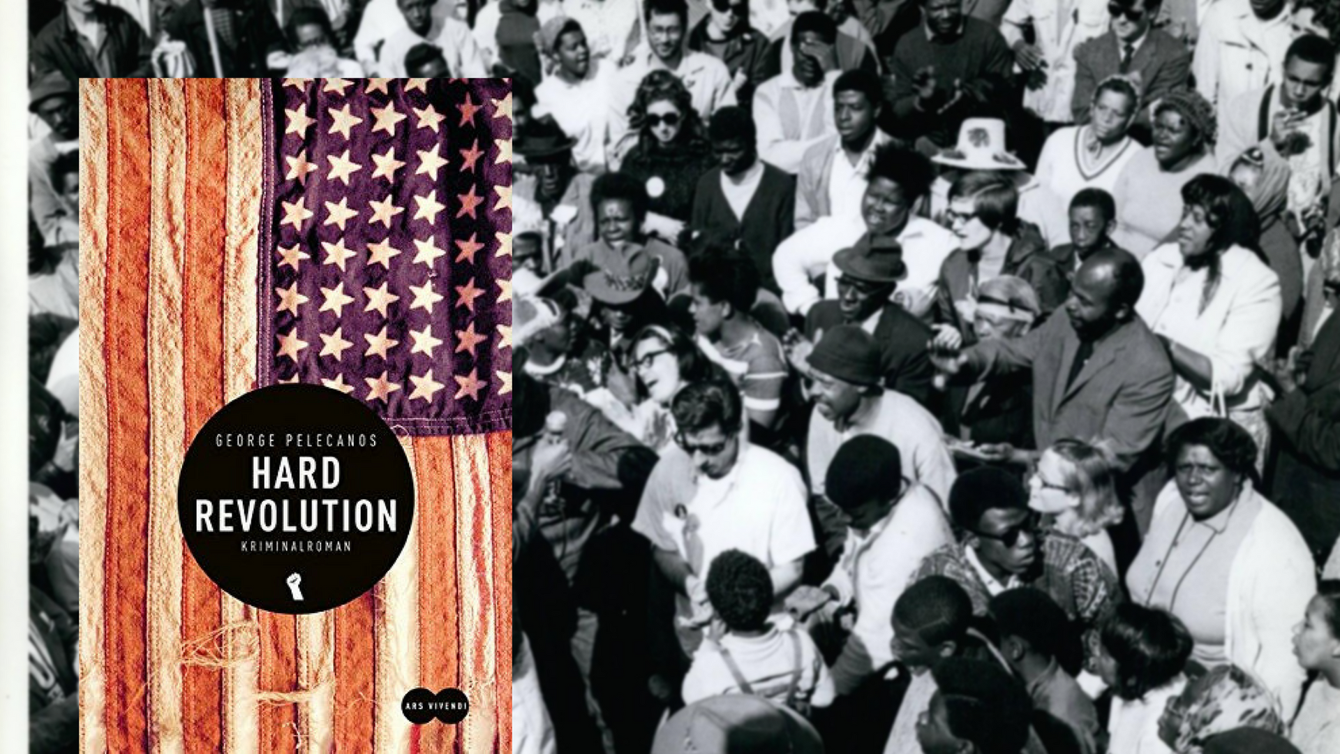 Cover: "Hard Revolution" von George Pelecanos, im Hintergrund: 5. Mai 1968 in der sogenannten "Resurrection City", einer Zeltstadt in Washington DC, die von der Initiative "Poor People’s Campaign" - u. a. geleitet von Martin Luther King - errichtet wurde. Cover: "Hard Revolution" von George Pelecanos, im Hintergrund: 5. Mai 1968 in der sogenannten "Resurrection City", einer Zeltstadt in Washington DC, die von der Initiative "Poor People’s Campaign" - u. a. geleitet von Martin Luther King - errichtet wurde.
