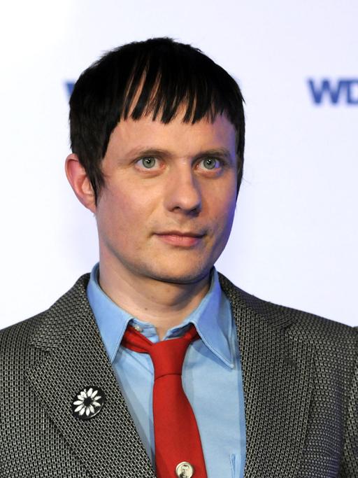 Der Musiker und Hörspielmacher Felix Kubin posiert bei der Verleihung des Deutschen Hörbuchpreises 2014.